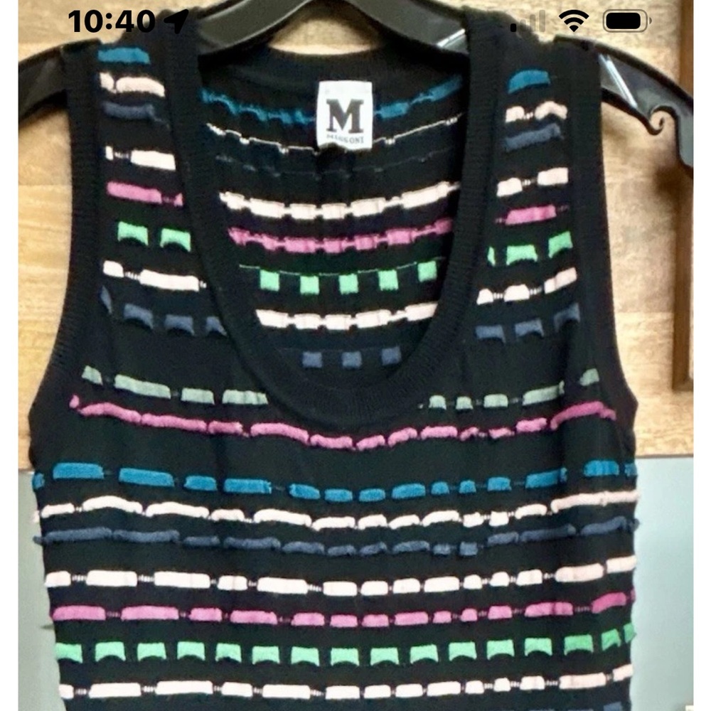 M Missoni Striped Knit Sleeveless Dress IT 50
US 4